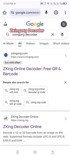 Show Any Wifit Password Using #Zxingorg_Decoder Top Best QR Scan site in Asia 2026 #Zxingorg