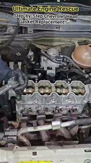 Ultimate Engine Rescue Step-by-Step Chevrolet Head Gasket Replacement 🔧 #shorts #mechanic