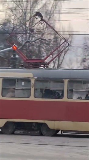 Tatra T3SU, номер 691+696, маршрут 19 #automobile #екб #зима #трамвай