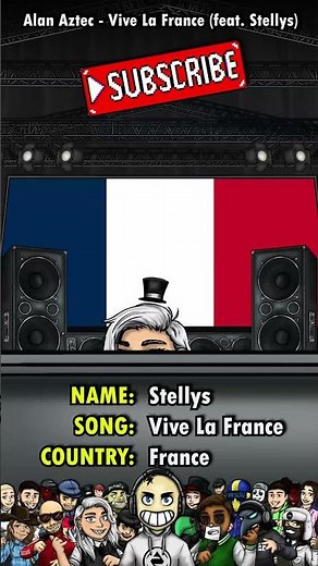 Alan Aztec - Vive La France (feat. Stellys) #shorts