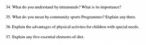 34. What do you understand by intramurals? What is its importan... | Filo