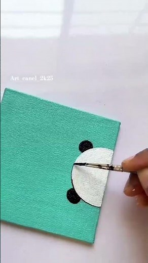 How To Paint A Panda (Cute Panda Painting Tutorial)
