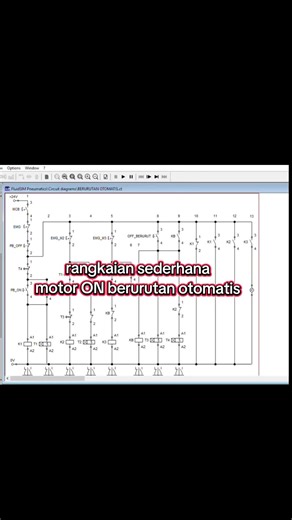 MOTOR BERURUTAN OTOMATIS #kangsetrom #dasarlistrik #berurutan #motor #kontrol #fluidsimulation #electrician #listrik #electricalengineering