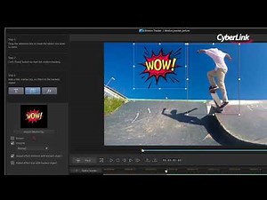 CyberLink PowerDirector | How to add Title/PiP following a moving object