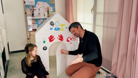 The Washable Playhouse for Kids - Paint Again and Again - ImagiNew Playhome with Working Door and Windows Indoor & Outdoor Backyard - Toddlers Art & Craft playset Outside Activity Play House Toys