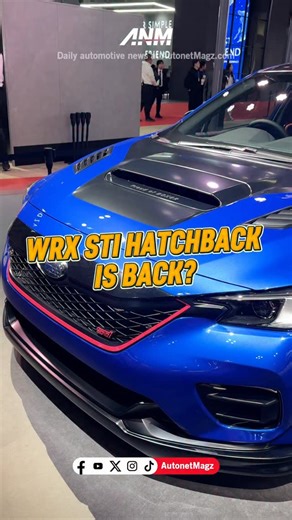 AutonetMagz on Instagram: "Subaru B-Performance STI Concept! Setelah terakhir hadir di generasi ketiga (GRF), sepertinya Subaru saat ini sedang mempersiapkan WRX STI hatchback generasi terbarunya dari B-Performance STI Concept ini. Kira-kira seperti apa versi produksi massalnya ya? 🤔 kami nggak sabar menunggu WRX STI Hatchback kembali meramaikan kelas hot hatch lagi."