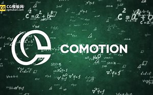 PR模板：黑板数学公式LOGO展示 毕业季教育培训学校理科标志片头视频模板 Mathematics School Logo Reveal