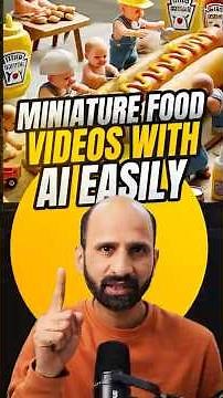 How to Create Miniature Food Video with AI