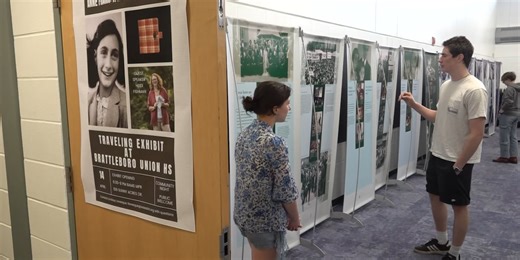 Traveling Anne Frank exhibit comes to Brattleboro High School