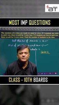 Most Important Maths Questions | Class 10th Board Exam Preparation