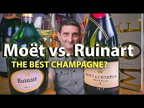 Ruinart vs. Moët & Chandon! Tasting the BEST Champagne Brands