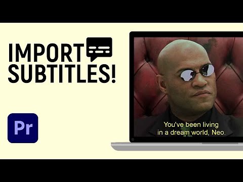 How to Import Subtitle In Adobe Premiere Pro 2023
