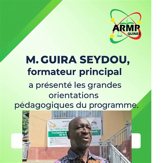  Kindia – Formation des formateurs en commande publique Lors de...