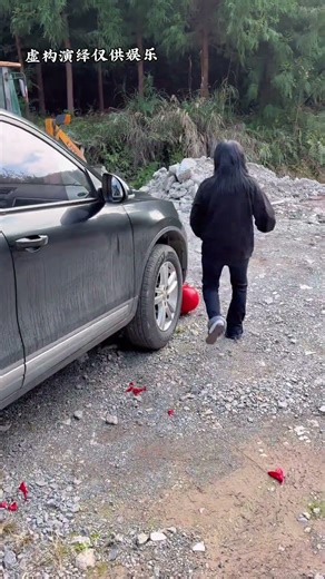 I was stepping on balloons, but why is there a person lying down? Scared me! #Funny