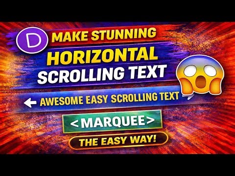 Make Stunning Horizontal Scrolling Text the EASY Way
