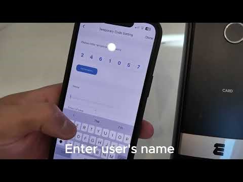 How to Set a Temporary Password on Your WME DL2 Smart Lock