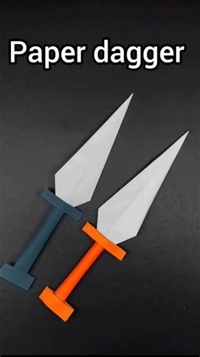 Easy paper dagger | How to make a paper dagger from A4 PAPER