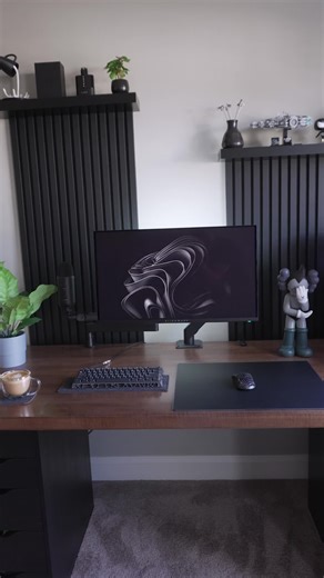 Cozy Comp Setup > everything else. Love how clean the wooting build turned out. #techtok #desksetup #pcsetups #setupinspo #compsetup