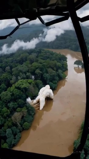Giant White Monkey Spotted in the Amazon! Never Seen Before! 😱🐒 #GiantWhiteMonkey #AmazonCreature #JungleLegend #CryptidSightings #AlbinoApe #AmazonMystery #Unexplained #ScaryFootage #HiddenJungle #WildDiscovery | Nature.love