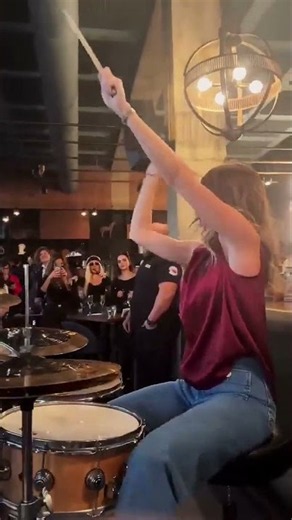 HUGEL – Jamaican Bam Bam Krystine Bejjani Live Drum Session 🔥🥁 #hugel #bambam #jamaican