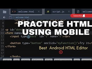 How to practice HTML coding using mobile phone