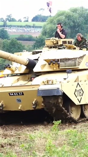 British Challenger 1 main battle tank in private hands #military #combatvehicle #tank