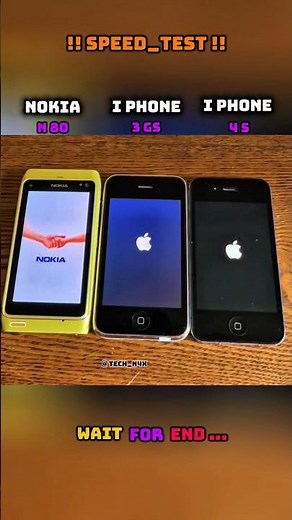 🚀 NOKIA N 80 vs I PHONE 3 GS vs I PHONE 4s SPEED TEST !! 🔥