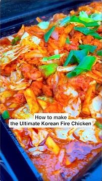 The Best Korean Spicy Chicken you will ever make - Cheese Dak Galbi