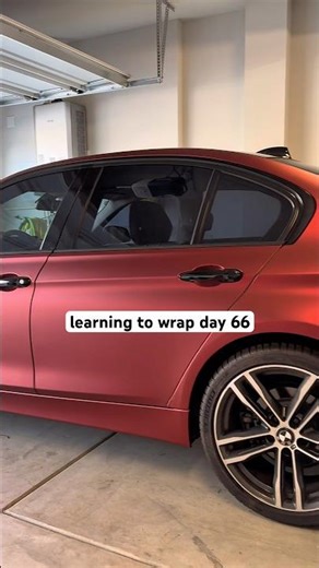 Doors Wrapped in Chrome Stealth Red PPF #wrapping #bmwcars #bmwcars #carshorts