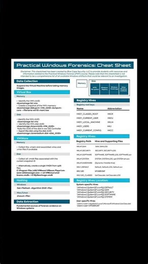 🕵️‍♂️🔍 Practical Windows Forensics 💾🧪🔖 #DigitalForensics #WindowsForensics #DFIR #CyberSecurity