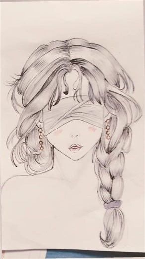 Sad girl🔥🥀 drawing ‼️ Edit 🤗 #music #art