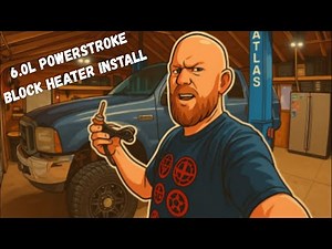 Cold Start Fix! 6.0l Powerstroke Block Heater Replacement DIY - It's Easy!