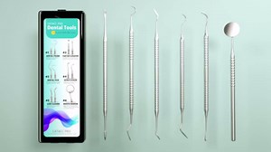 Dental Tools, Dental Pick for Teeth Cleaning, Stainless Steel Hygiene Kit with Tooth Scraper Plaque Tartar Remover - with Case