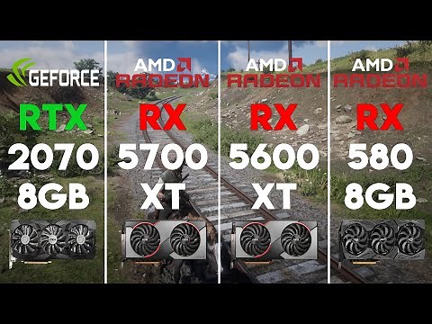 RTX 2070 vs RX 5700 XT vs RX 5600 XT vs RX 580 Test in 6 Games