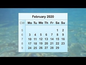 February 2020 Calendar