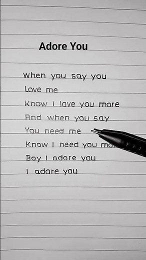 Adore You - Miley Cyrus (Lyrics)