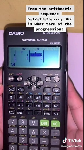 Calculating Arithmetic Sequence Terms Using a Calculator