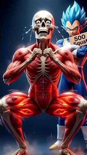 Vegeta Training for 30 Days 🔥 Body Transformation Challenge #shorts #training #gym