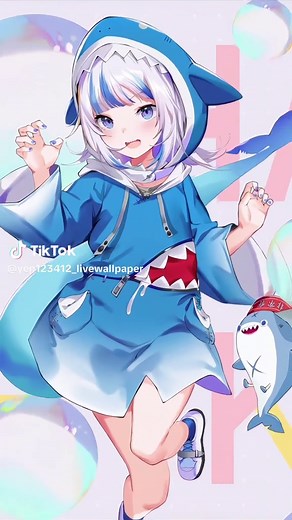 Live Wallpaper Gawr Gura: Aesthetic Anime Experience
