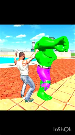 Giant Devil Green Hulk Attack On Franklin In Indian Bikes Driving 3D
