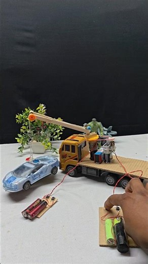DIY Homemade Remote Control System for Self Propelled Crane | Amazing Working Model#shorts #kids #dc