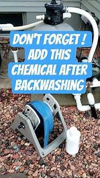 How to backwash & chemical after backwashing #pool #pooltips #swimmingpool