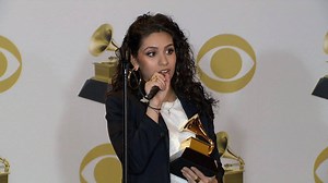 811K views · 4.6K reactions | 60th GRAMMYs winner of Best New Artist is interviewed backstage by the international press. | Grammy Awards | Facebook