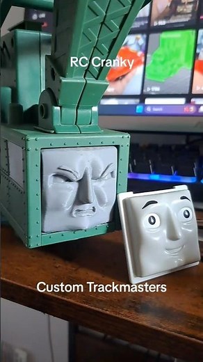 Custom 3D Printed Face RC Cranky Thomas Trackmaster #thomasandfriends