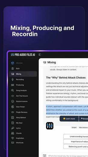 36 reactions |  AI-Powered Audio Learning—Mix Smarter, Faster! | The Pro Audio Files | Facebook