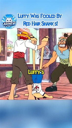 Luffy was FOOLED by RED HAIRED SHANKS! #onepiece