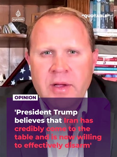 “President Trump believes that Iran has credibly come to the table and is now willing to effectively disarm,” says Eli Bremer, Republican strategist and former US Airforce major.