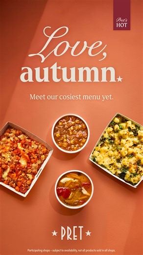 Our new seasonal menu is gooey, golden, and gloriously melty. It’s comfort food at its very best. | Pret A Manger