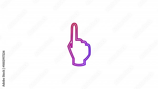 Click Hand Isolated. different pointers, pixel art, 3D and classic Click icon animation