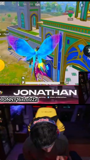 💛 Jonathan gaming god level 1v4 clutch 😄! Hacker or wott 😘#jonathangaming #bgmi #shorts #bgis2026